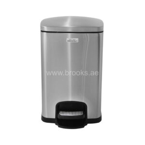 Brooks Cornet SS Pedal Bin 8Ltr Silver