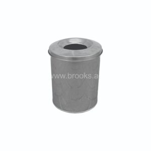 Brooks Cosvo SS Fireproof Trash Open Bin 8Ltr
