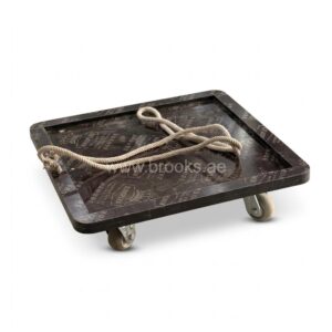 Brooks Wooden Cart with Rope