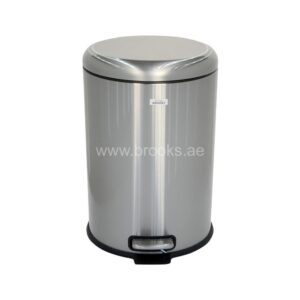 Brooks Blitz SS Softclose Pedal Bin 20Ltr Silver