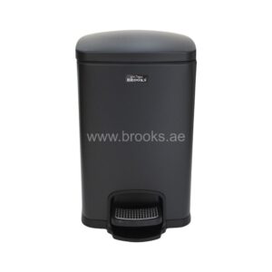 Brooks Cornet SS Pedal Bin 12Ltr Black Matt