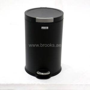 Brooks Elvy Matt Black Pedal Bin 12Ltr