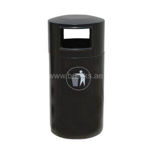 Brooks Outdoor Fiber Black Open Bin