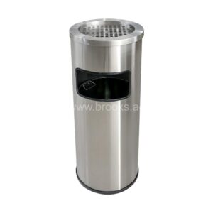 Brooks Elmiz OD SS FRP Ashtray Bin 30Ltr Silver