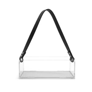Veelex Clear Acrylic Organizer Tray with Strap