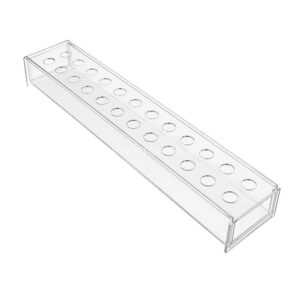 Veelex Rectangular Clear Acrylic Flower Vase 24 Holes 