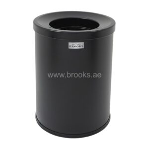 Brooks Neo SS FRP Round Open Bin 9Ltr Full Black