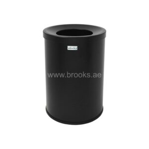 Brooks Neo SS FRP Round Open Bin 20Ltr Full Black