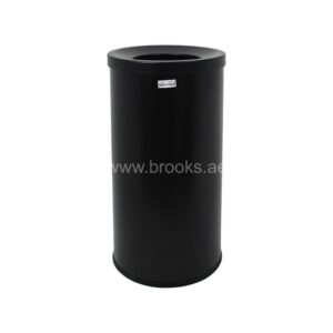 Brooks Neo SS FRP Round Open Bin 25Ltr Full Black