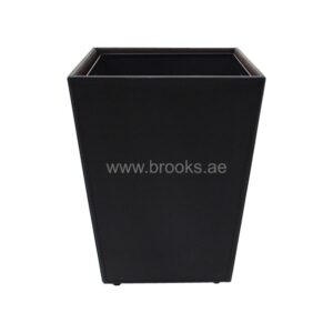 Brooks Black MDF Square Room Bin Waste 5.3Ltr 