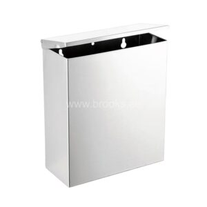 Brooks SS Wall Mounted Bin Brushed 7Ltr