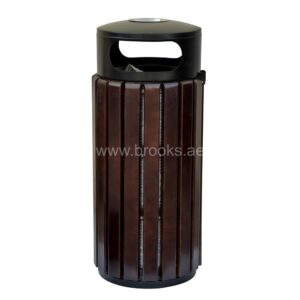 Brooks Outdoor Bin Moon Lid with Ashtray 