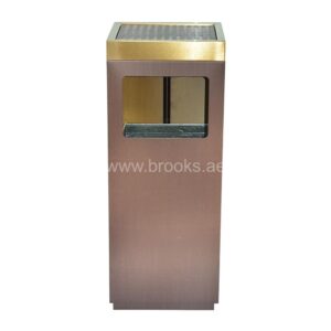 Brooks SS Ashtray Square Bin 