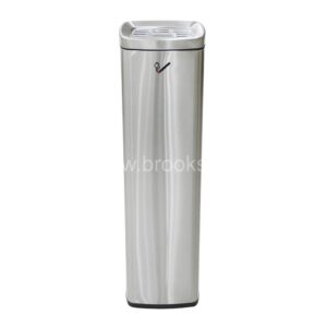 Brooks SS Ashtray Bin Silver Matt 