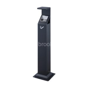 Brooks SS Ashtray Bin Dark Grey
