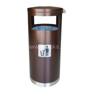 Brooks Filo Ashtray Bin Brown 65Ltr