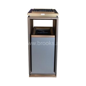 Brooks Ray Square Ashtray Lid Rose Gold + Jet Black 