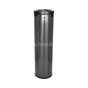 Brooks Fido SS Ashtray Bin 6Ltr Black Gold 