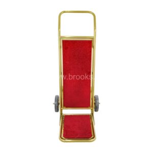 Brooks Aztec Golden L Shape Luggage Trolley with Red Carpet 
