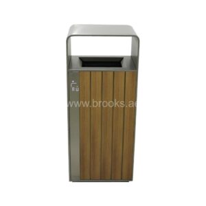 Brooks Xiod ID SS+PS Wood Open Bin 55Ltr