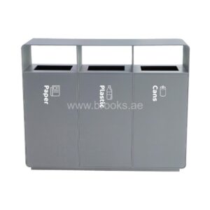 Brooks Daliz 3 Stream GS Recycle Bin Grey 180Ltr