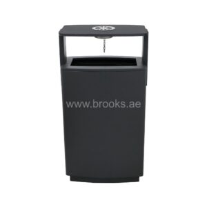 Brooks Fonix GS Ashtray Bin 50 Ltr Grey 