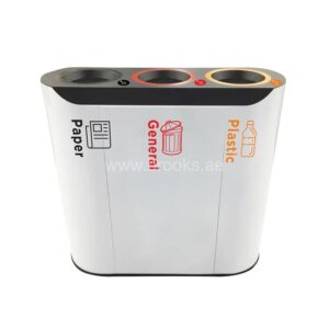 Brooks Vezla 3 Stream Metal Recycle Bin