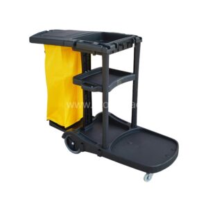 Brooks Janitor Cart with Cover Black
