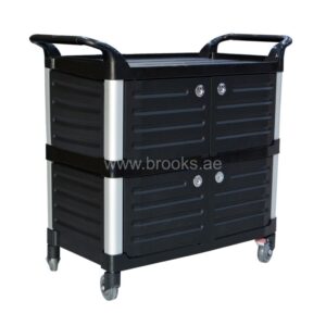 Brooks Artax Service Cart Black with Door
