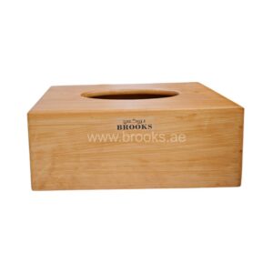 Brooks Wooden Tissue Box 