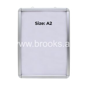 Aluminium Wall Mounted A2 Snap Frame Silver 