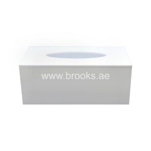 Veelex White Acrylic Tissue Box