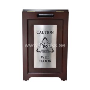 Two Sided Wooden Metal Plated Executive Wet Floor Sign