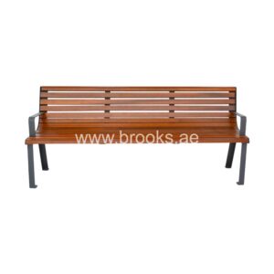 Brooks Vinca Bench Metal+Wood 180cm