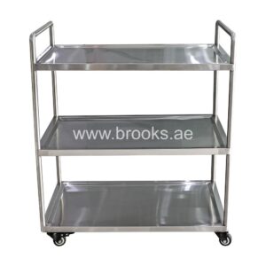 Brooks 3-Tier Stainless Steel Utility Serving CartÂ