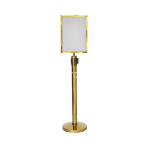 Double Side Rectractable A3 Vertical Header & Stand Golden 