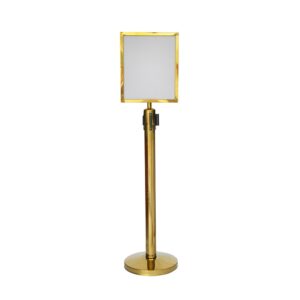Double Side Rectractable A4 Vertical Header & Stand Golden 