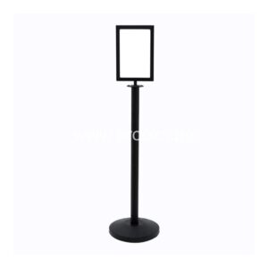 Information Stand Double Sided A4 Vertical Black
