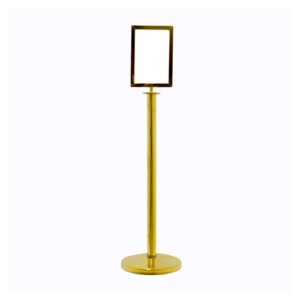 Information Stand Double Sided A4 Vertical Golden