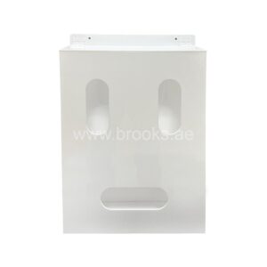 Veelex White Acrylic Disposable Glove/Face Mask/Hairnet Wall Mount Dispenser 