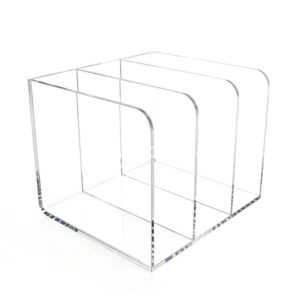 Veelex Clear Acrylic Magazine/File Rack Organizer 3 Layer 