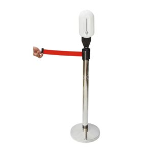 Brooks Crowd Control Stainchion with Dispenser Holder 
