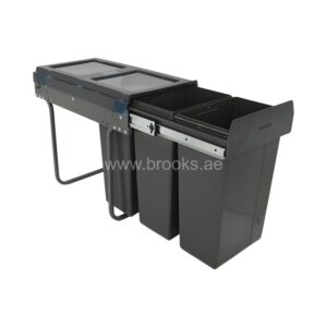 Brooks Forma Kitchen Cabinet With 3 Bucket 30Ltr
