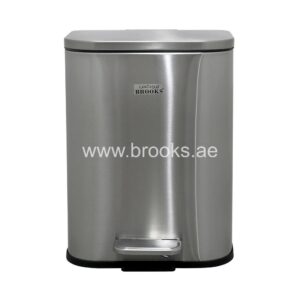 Brooks Riva SS OD FRP Pedal Bin 5 Ltr Silver 
