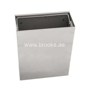 SS Wall Mounted Bin without LID Silver 23Ltr