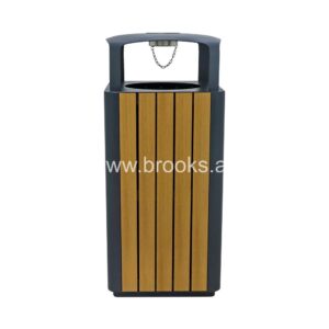 Brooks Lesvic GS+PW Square Ashtray Bin 100Ltr